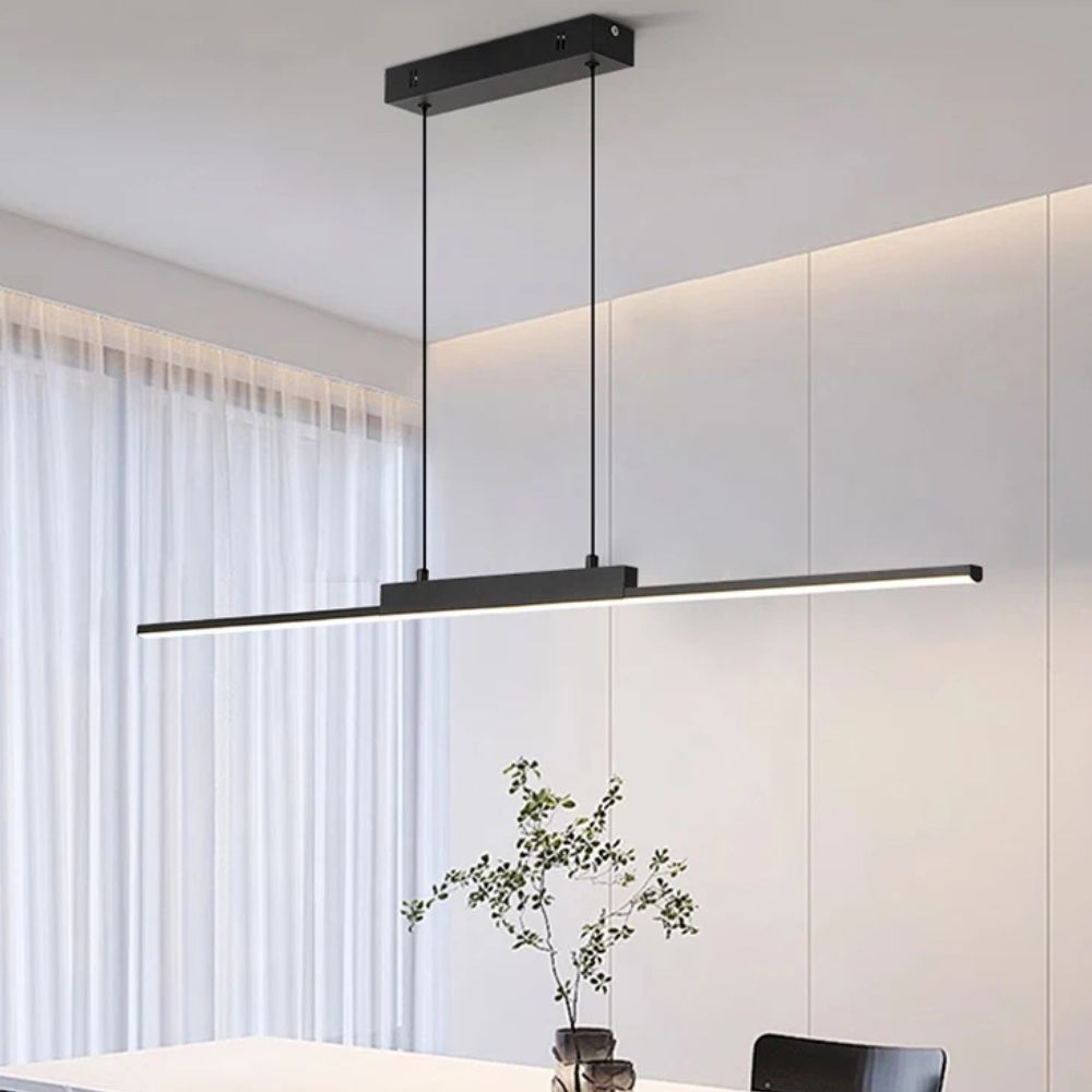 Modern Simple Long Pendant Lamp – LED Hanging Light for Kitchen & Bedroom