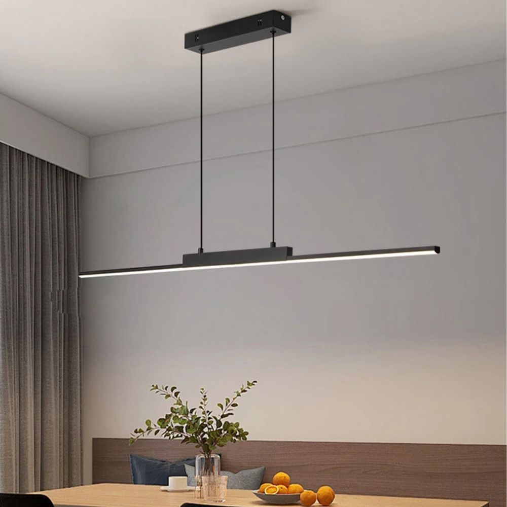 Modern Simple Long Pendant Lamp – LED Hanging Light for Kitchen & Bedroom