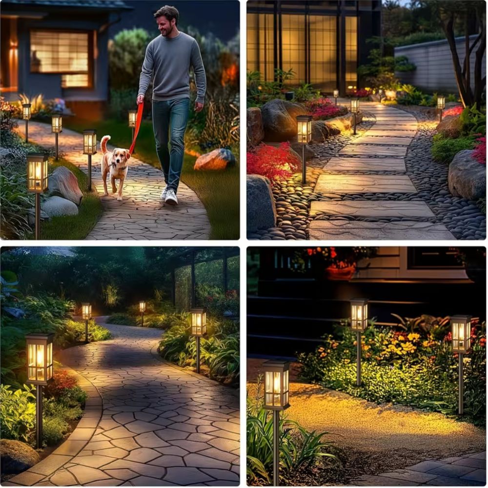 Outdoor Solar Garden Lights – Energy Saving Pathway Lamps for Patio & Lawn