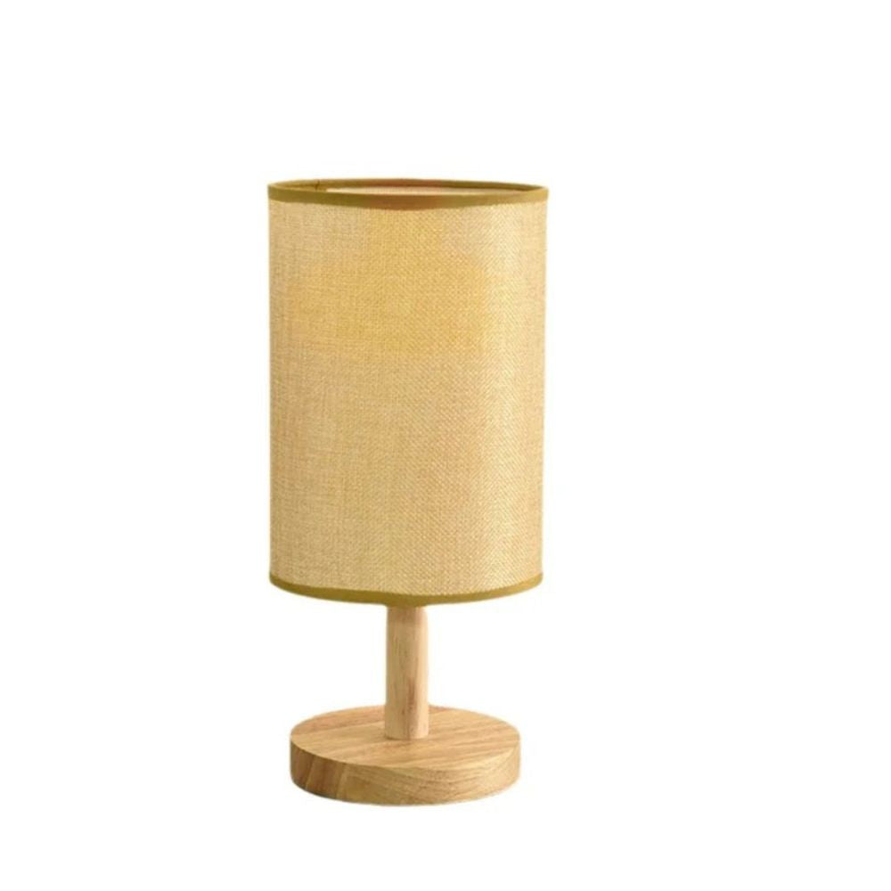 Soft Ambient LED Bedside Lamp with Linen Shade – USB Powered