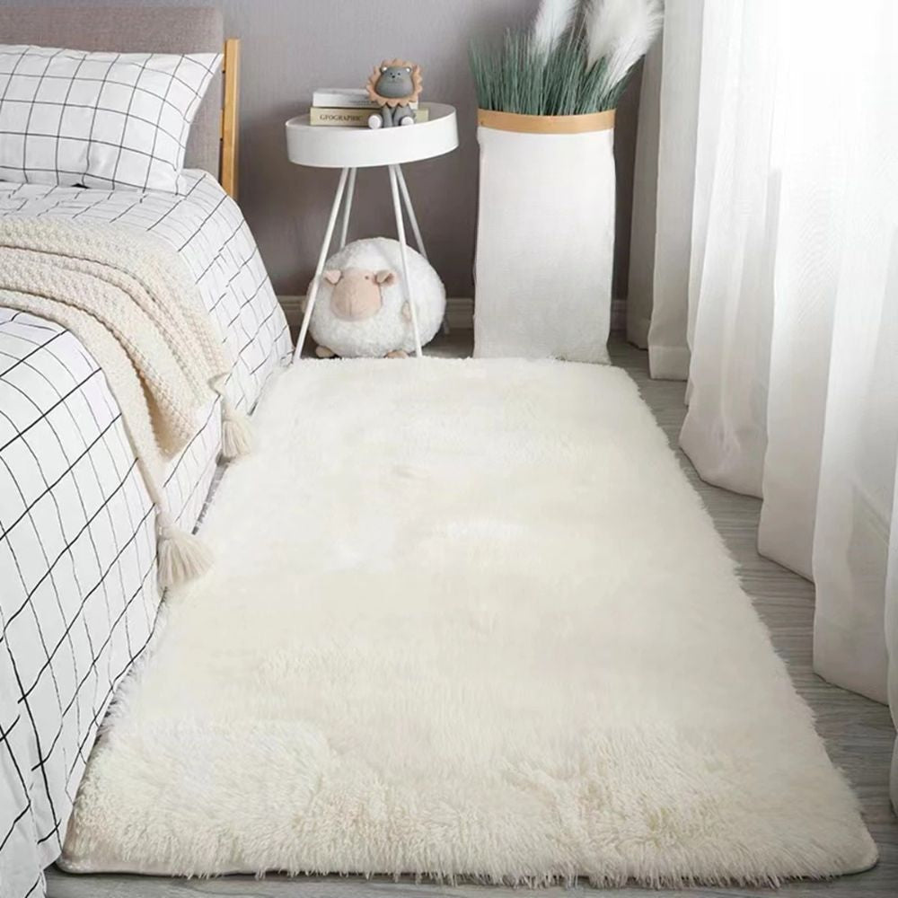 Soft Fluffy Area Rug for Bedroom – Tie-Dyed Shaggy Non-Slip Plush Carpet for Living Room & Bedside