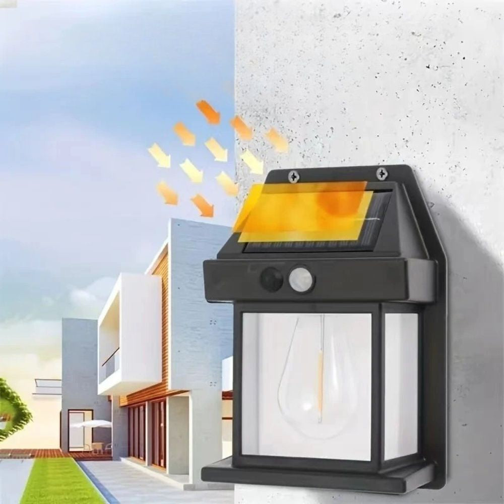 Solar Outdoor Waterproof LED Wall Light – Motion Sensor Lamp for Garden & Fence