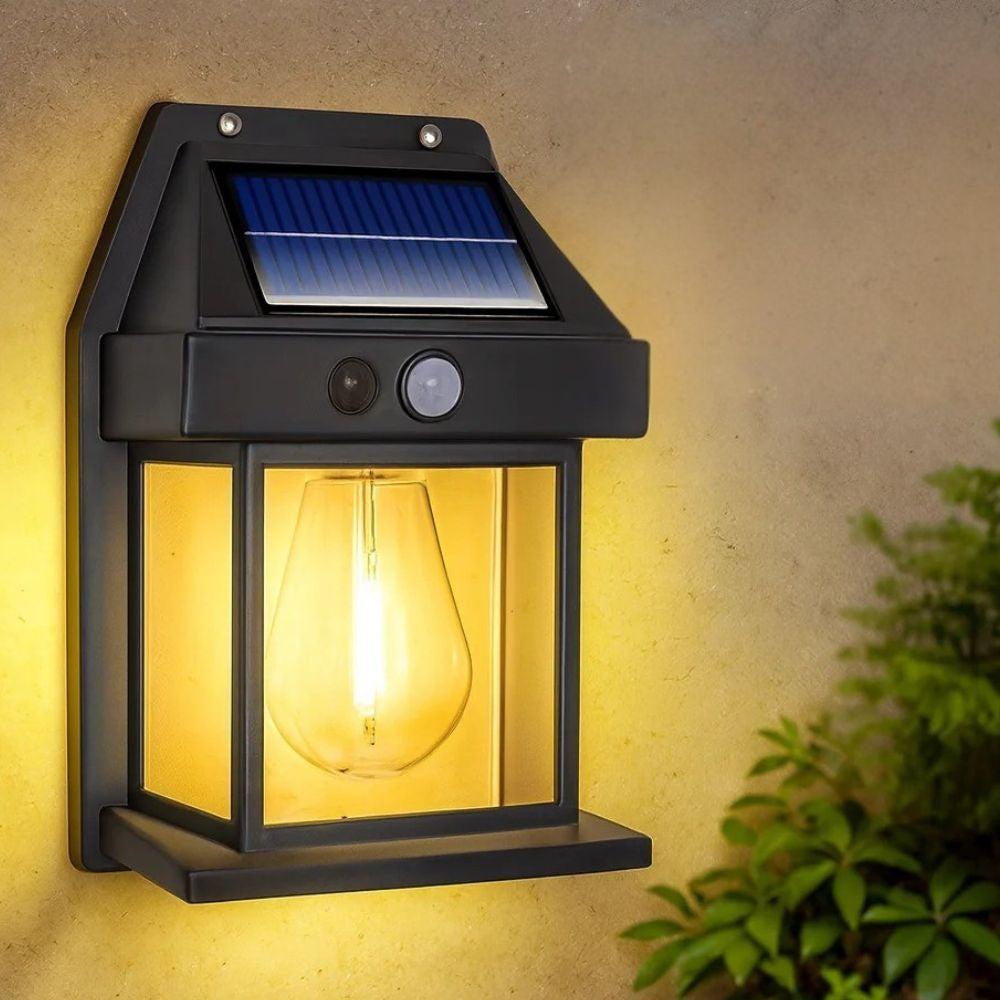Solar Outdoor Waterproof LED Wall Light – Motion Sensor Lamp for Garden & Fence