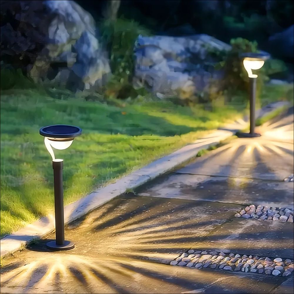 Solar Powered LED Lawn Light – Outdoor Waterproof Pathway Lamp for Garden & Villa