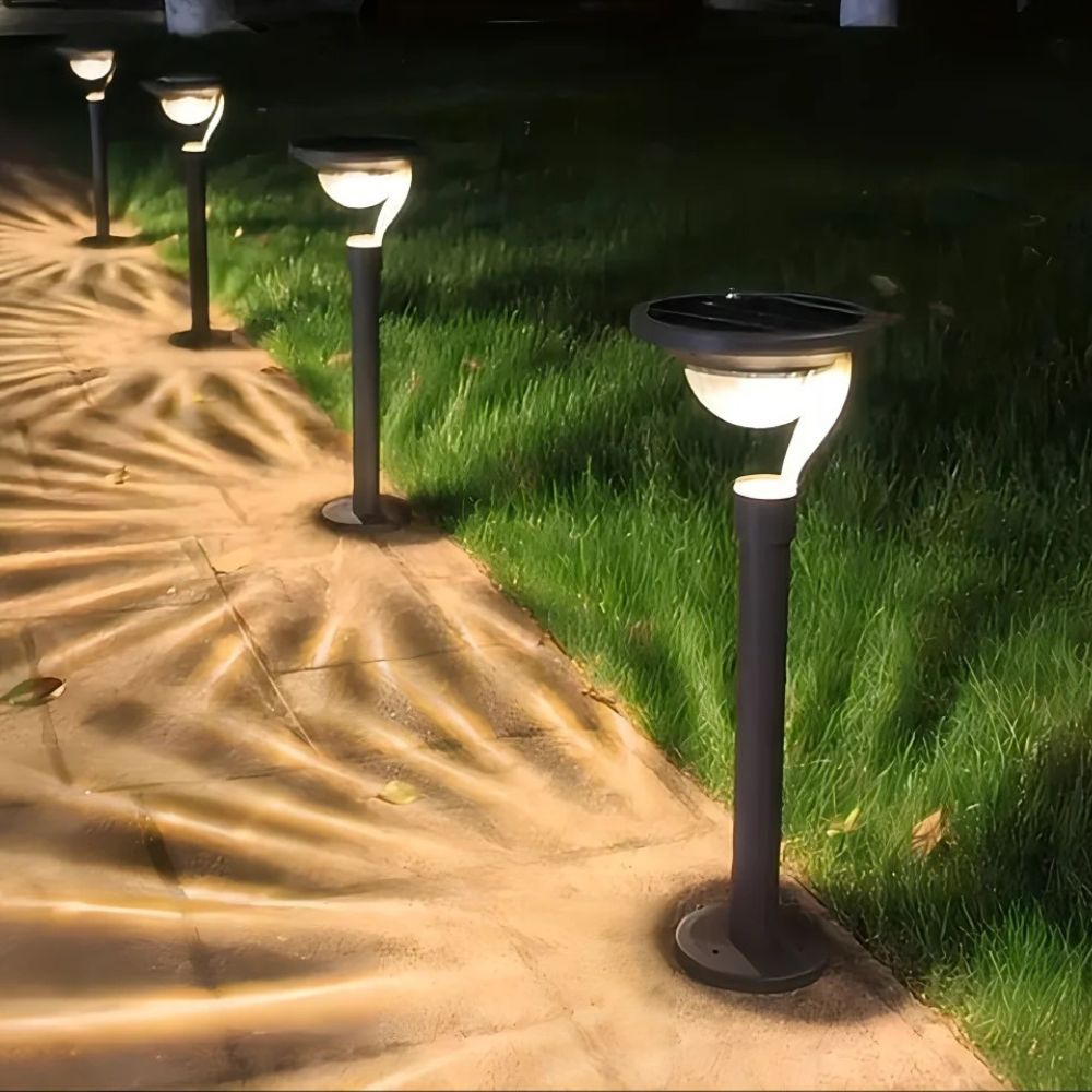 Solar Powered LED Lawn Light – Outdoor Waterproof Pathway Lamp for Garden & Villa