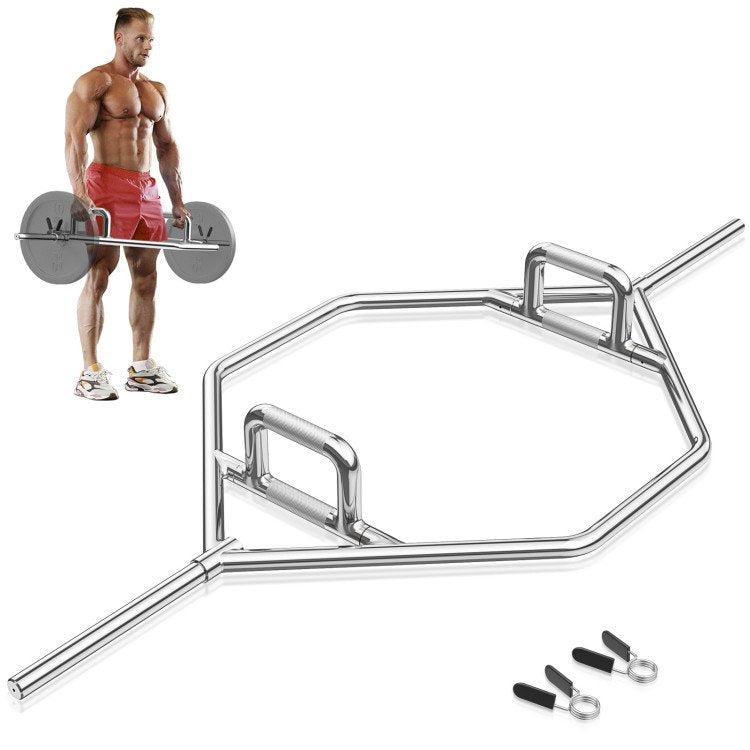 Heavy Duty Hexagon Deadlift Trap Shrug Bar image 1
