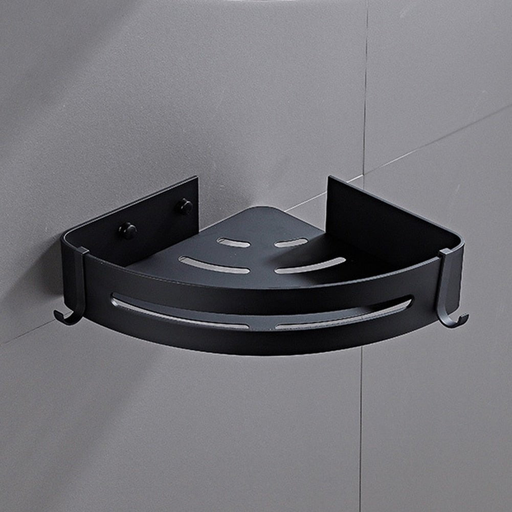 Large Wall Mounted Bathroom Shower Corner Shelf Caddy Rack image 10