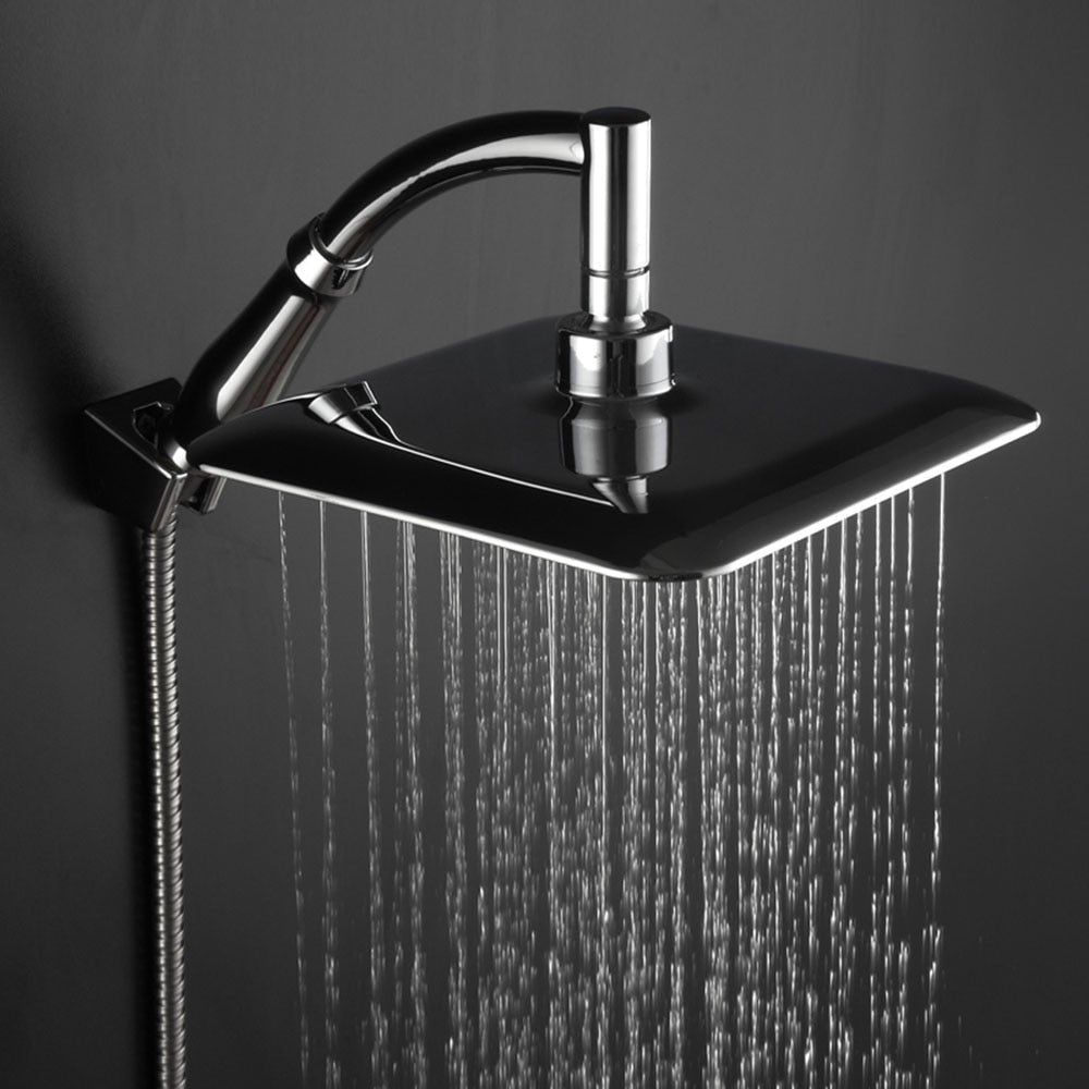Rainfall Shower Head Square Stainless Steel image 0