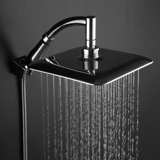 Rainfall Shower Head Square Stainless Steel image 0