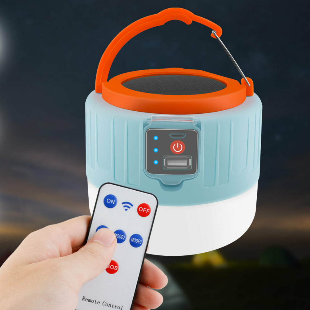 Rechargeable Solar LED Outdoor Camping Lantern Light image 0