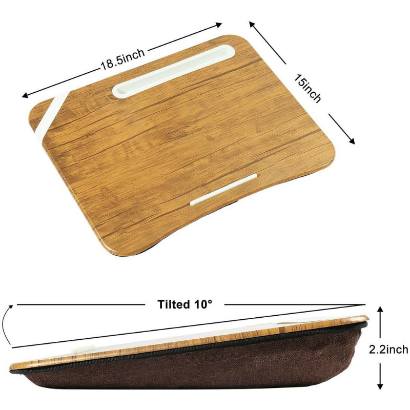Premium Portable Wooden Laptop Lap Desk image 1