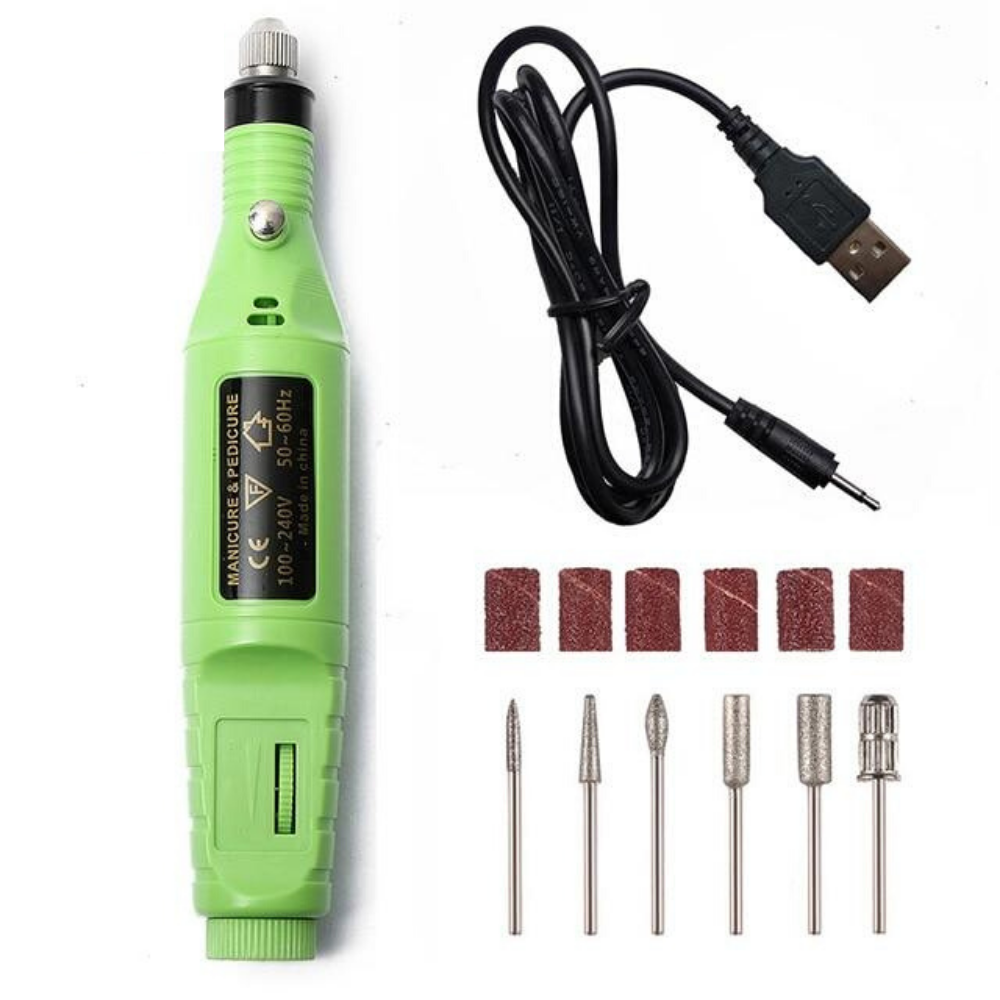 Portable Electric Nail File Drill Machine Kit - Green image