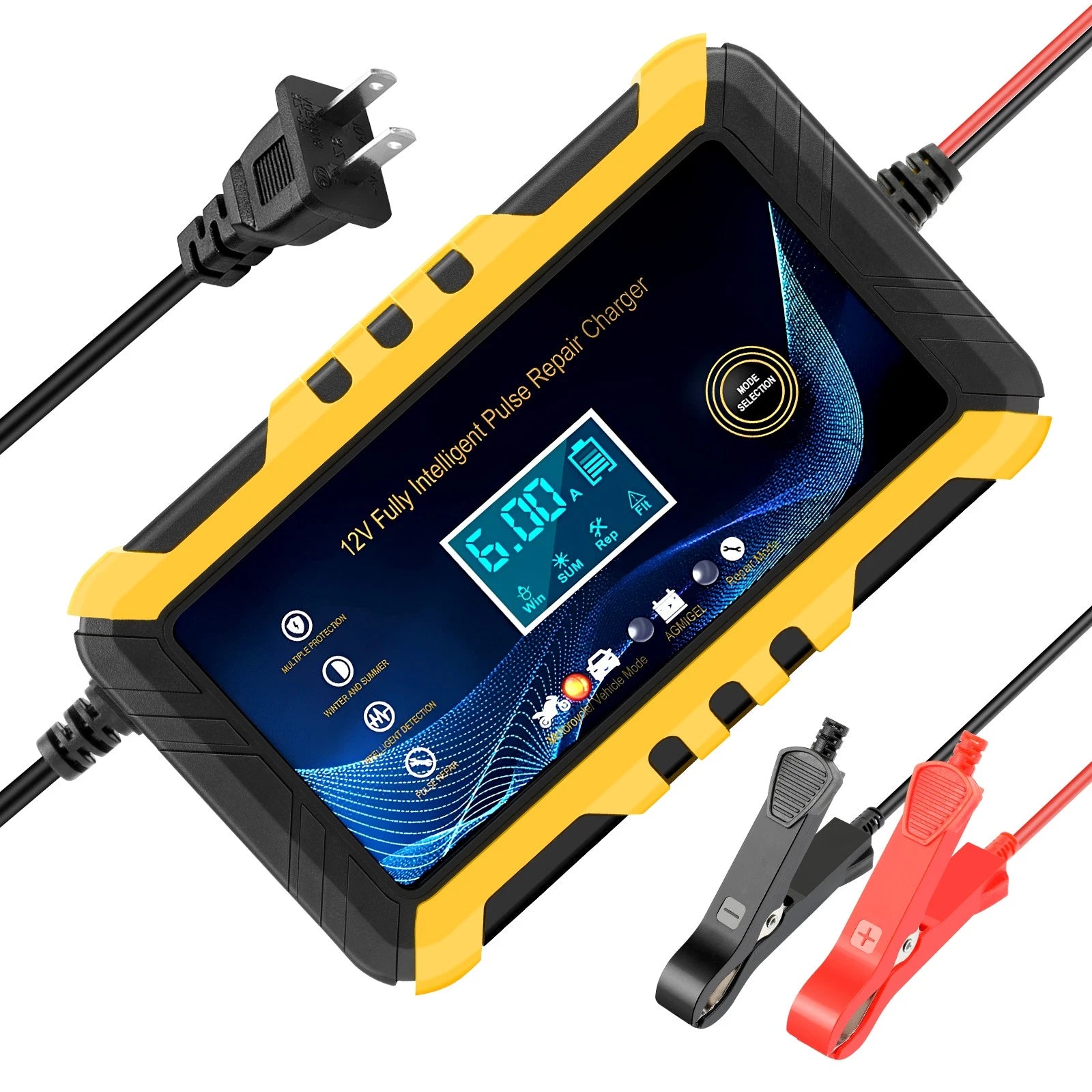 12V Portable Car Battery Charger Automatic image 0