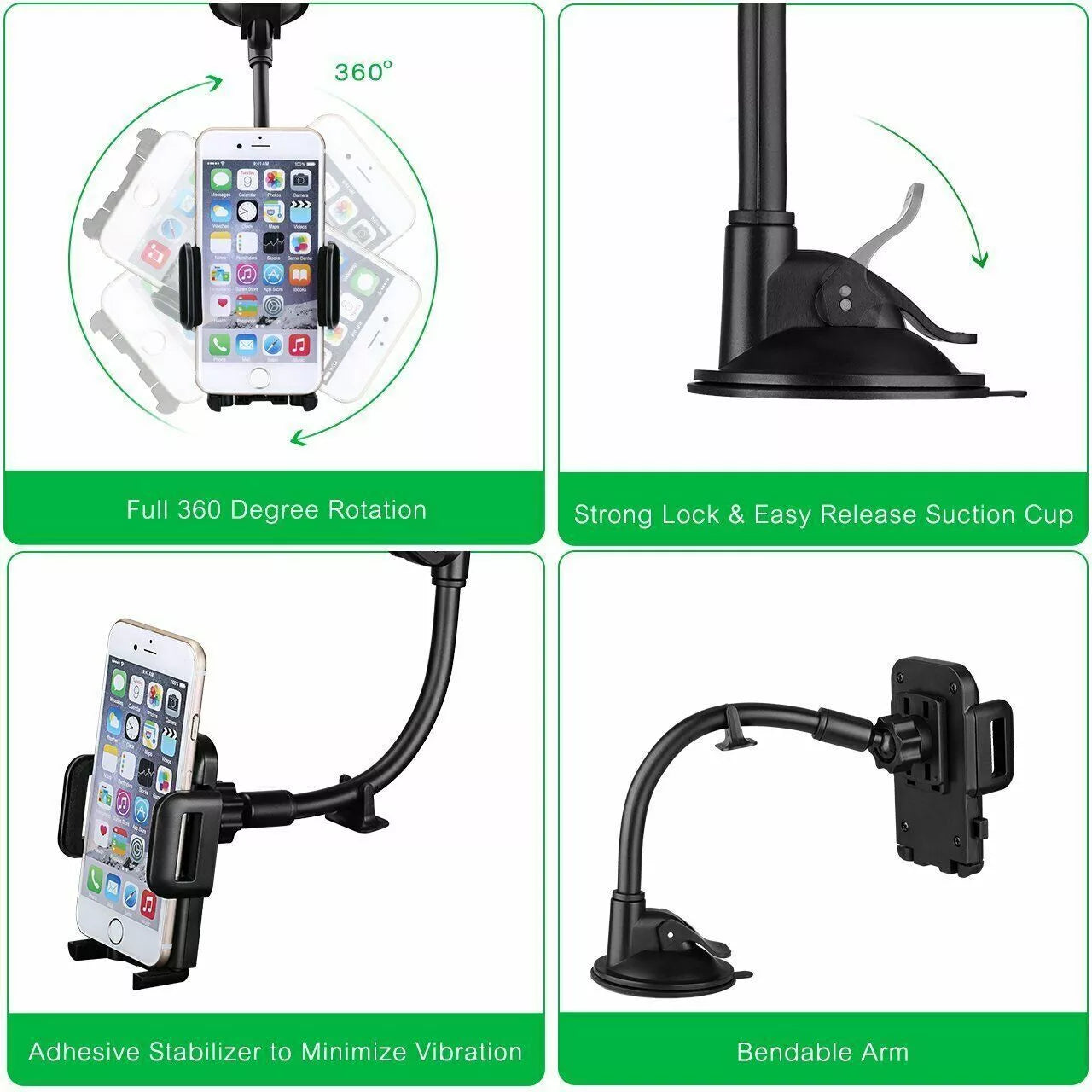 Universal Car Windshield Mount Stand Holder for Mobile Phone GPS image 4