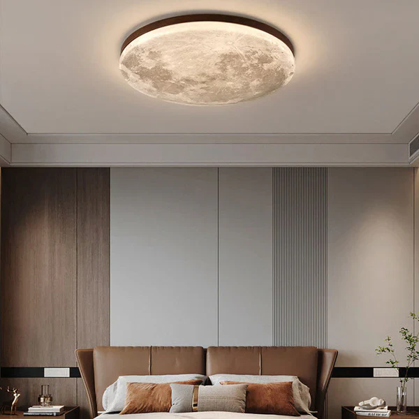 Nordic Minimalist Moon Acrylic LED Mount Ceiling Light image 3