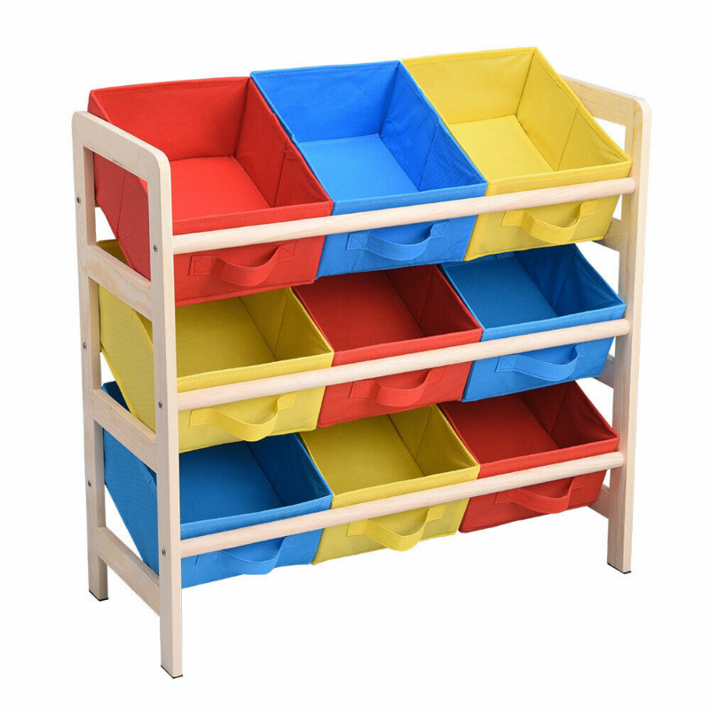 Kids Large Spacious Toy Storage Organizer With 9 Bins image 1