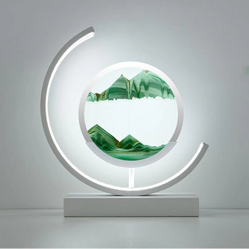 3D Hourglass LED Lamp, Mesmerizing Sand Art for Home Decor image 2