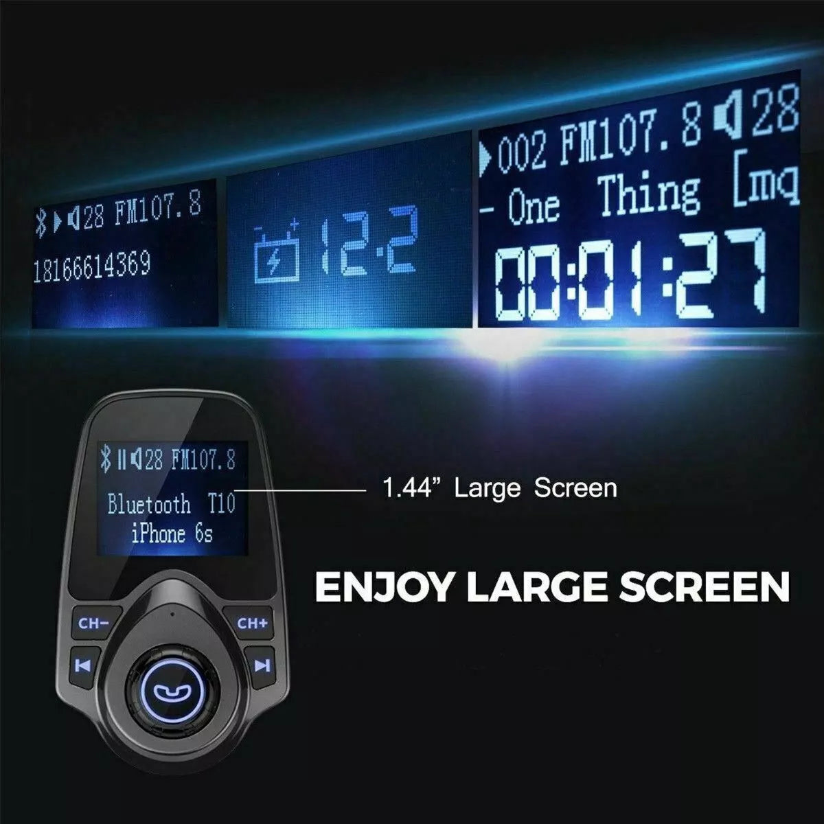 Wireless Car Bluetooth FM Transmitter image 2