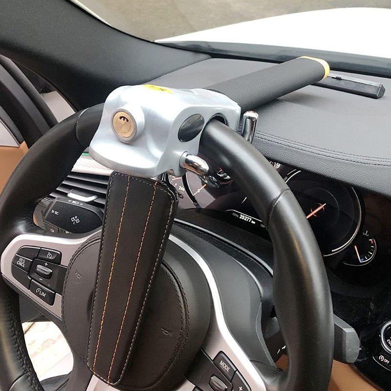 Foldable Car Steering Wheel Security Column Lock image 0