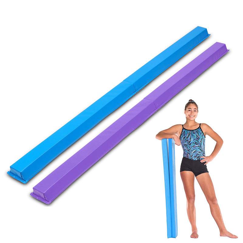 8 Ft Gymnastics Home Folding Balance Beam For Kids image 1