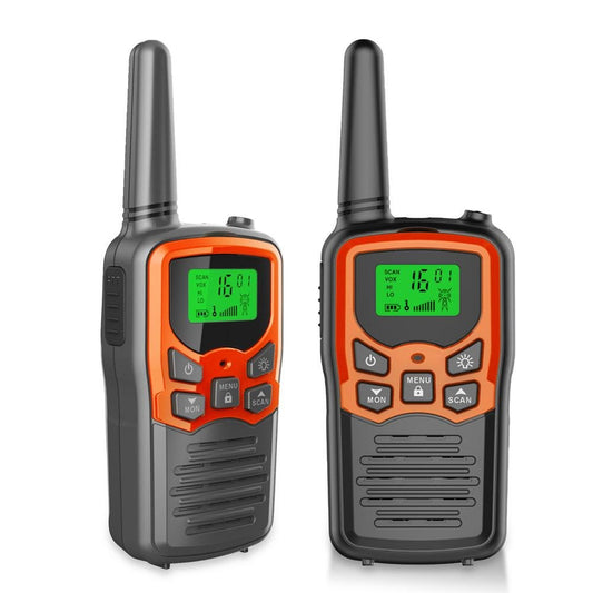 Long Distance Handheld Two Way Walkie Talkie Radio Set image 0