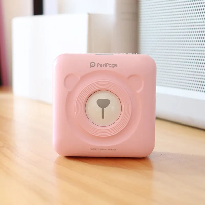 Wireless Portable Photo Printer For Smartphones - Pink image