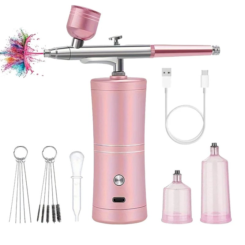 Airbrush Makeup Machine Kit With Compressor image 1