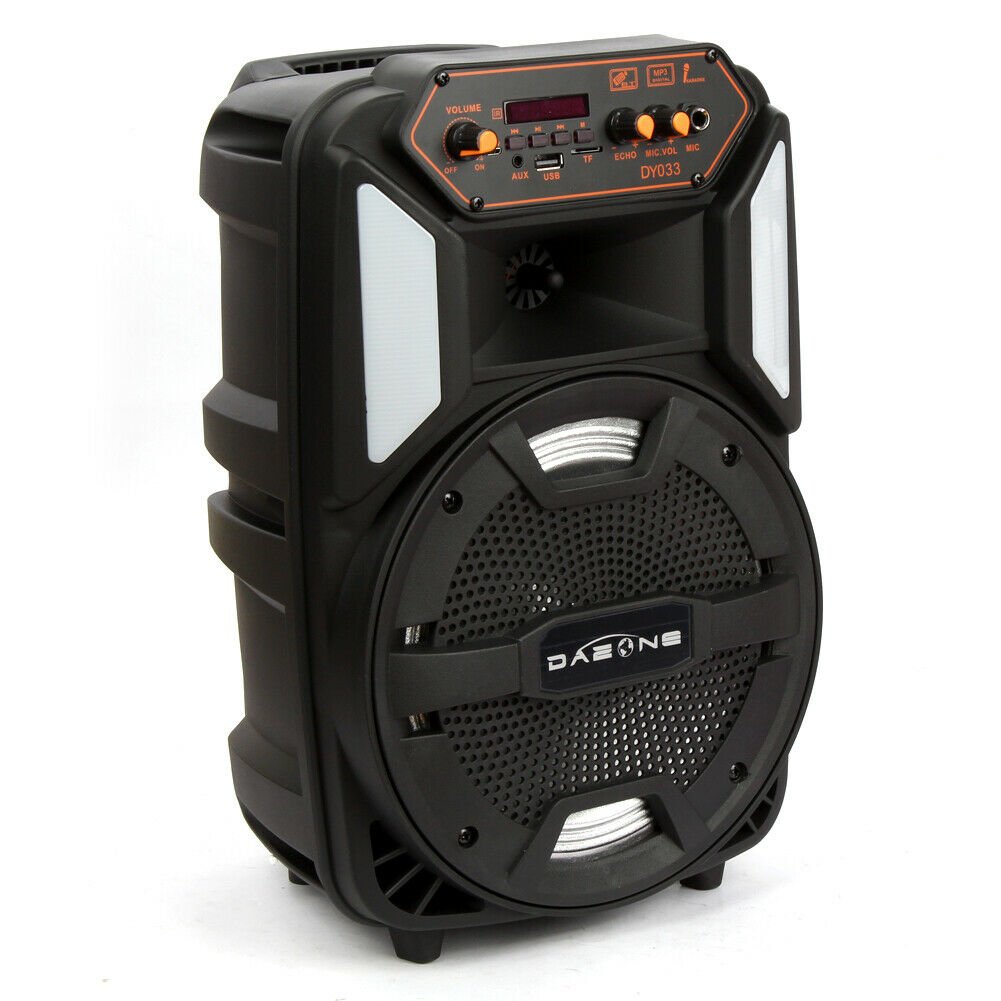 Large Portable DJ Bluetooth Party Box Speaker 8" image 2