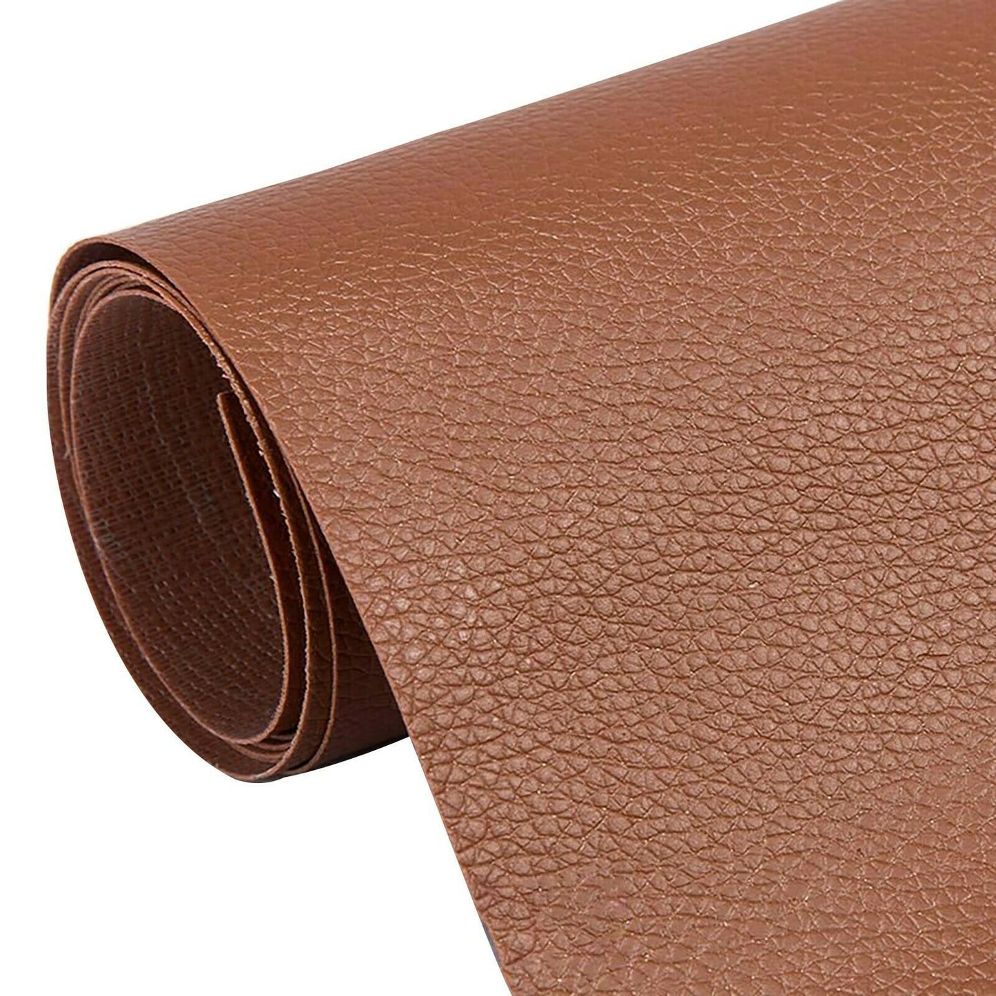 Self-Adhesive Leather Repair Patch Stick on Sofa Repairing Car Bag Seat - Coffee, 50X137cm image