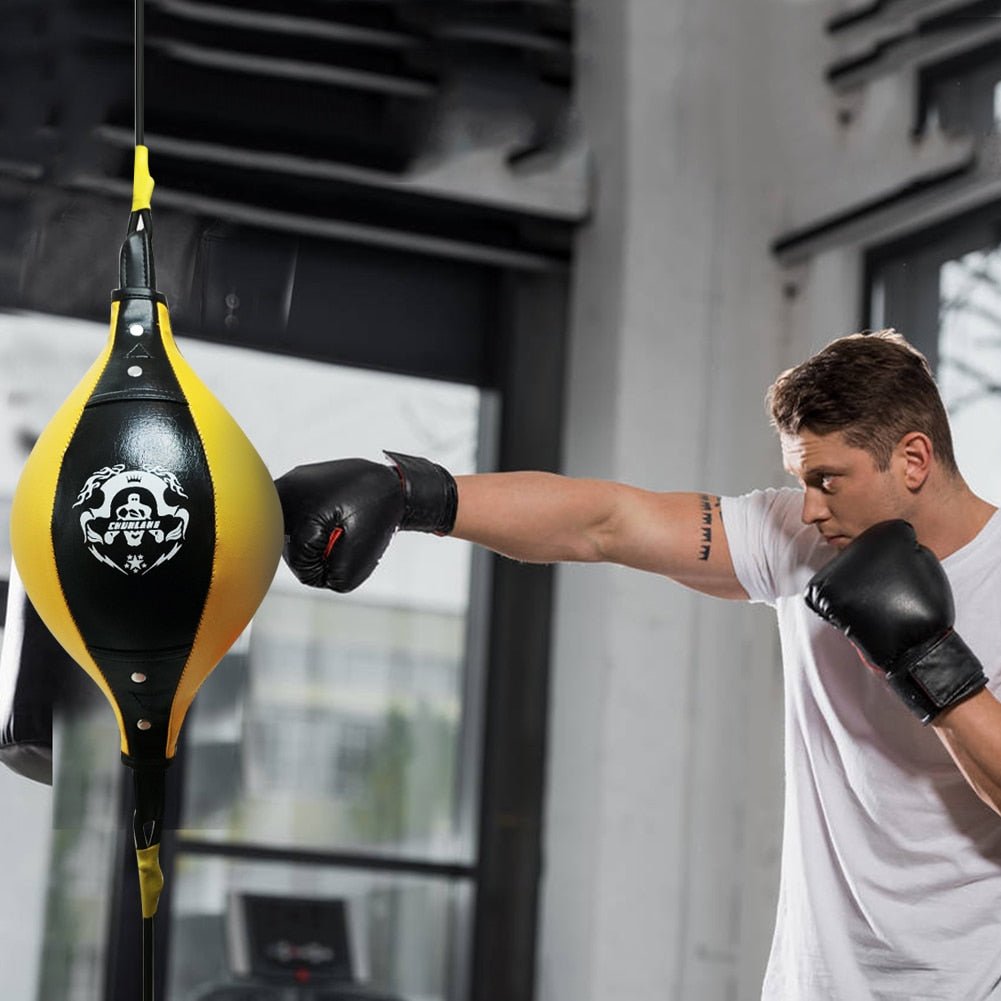 Double End Speed Punching Reflex Bag - Yellow image