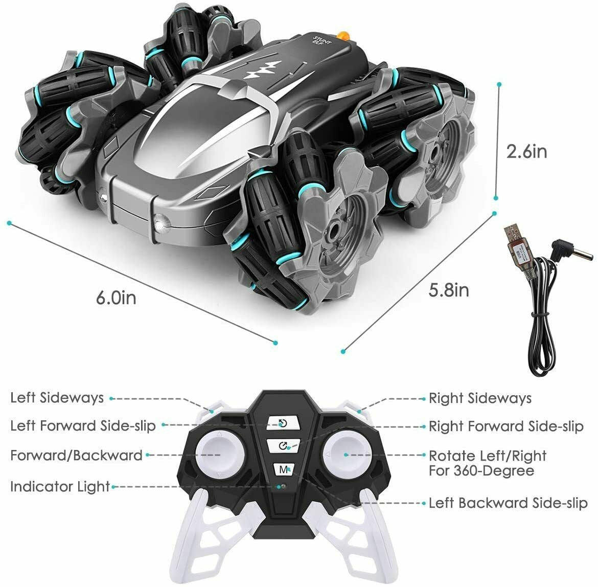 360° Spins Stunt High Speed Off-road Truck image 3