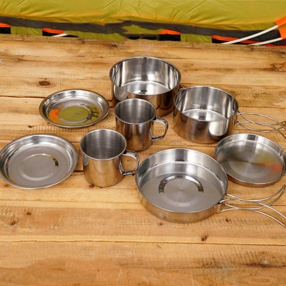 Ultimate Outdoor Camping Kitchen Cooking Dinnerware Set image 0