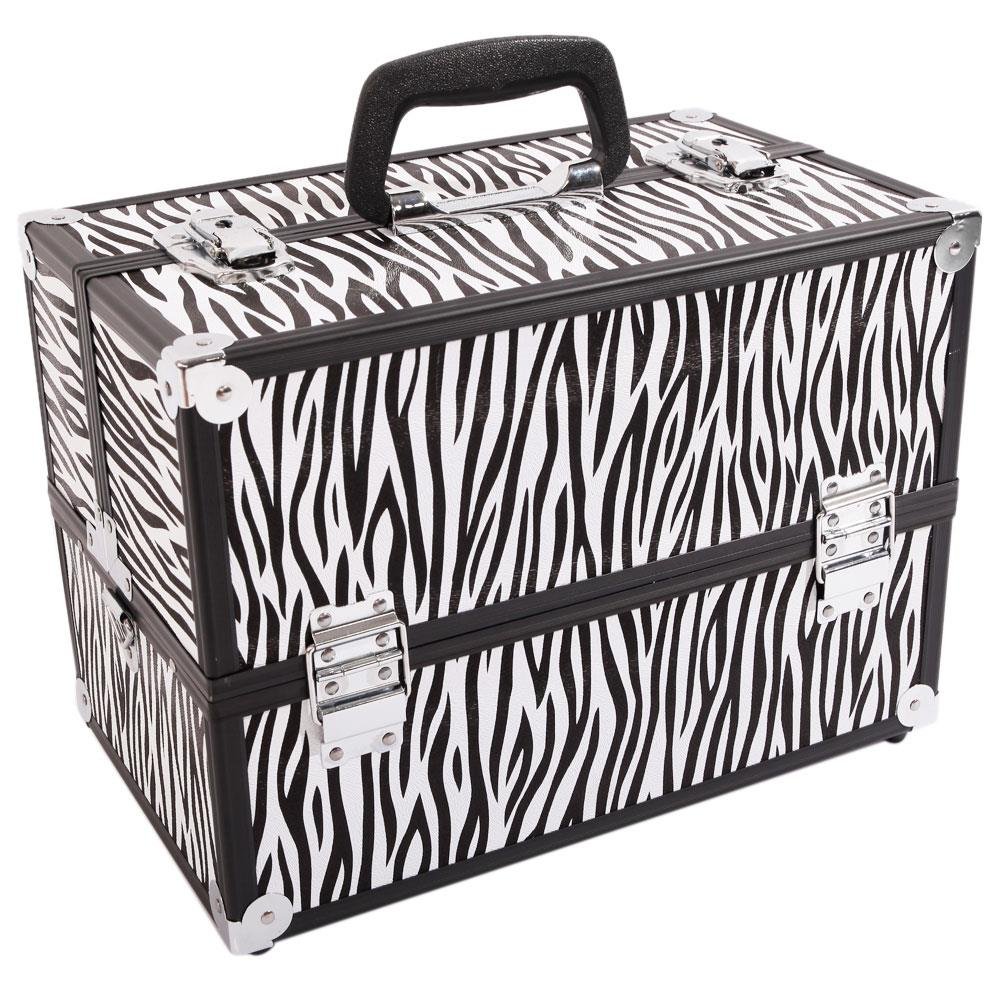 Large Compact Traveling Makeup Organizer Suitcase Box image 0