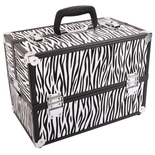 Large Compact Traveling Makeup Organizer Suitcase Box image 0