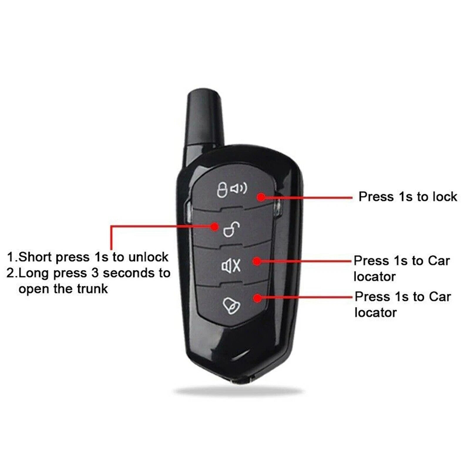 Universal Car Anti Theft Security Alarm System With Remotes image 7