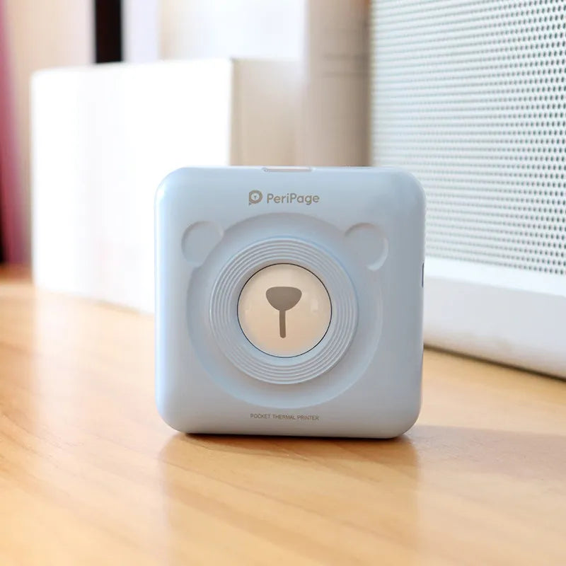 Wireless Portable Photo Printer For Smartphones - Blue image