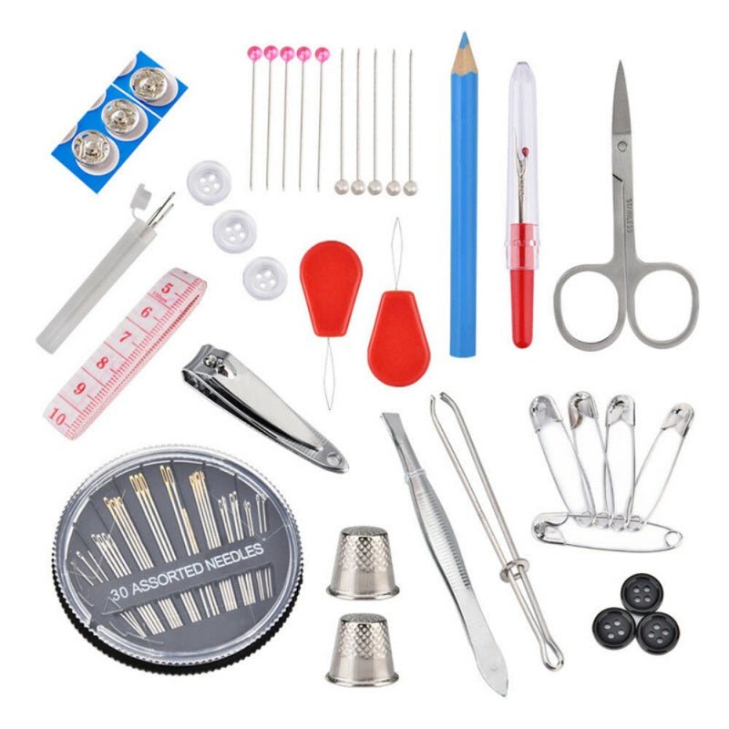 Small Portable Sewing Travel Starter Kit 90 pcs image 1