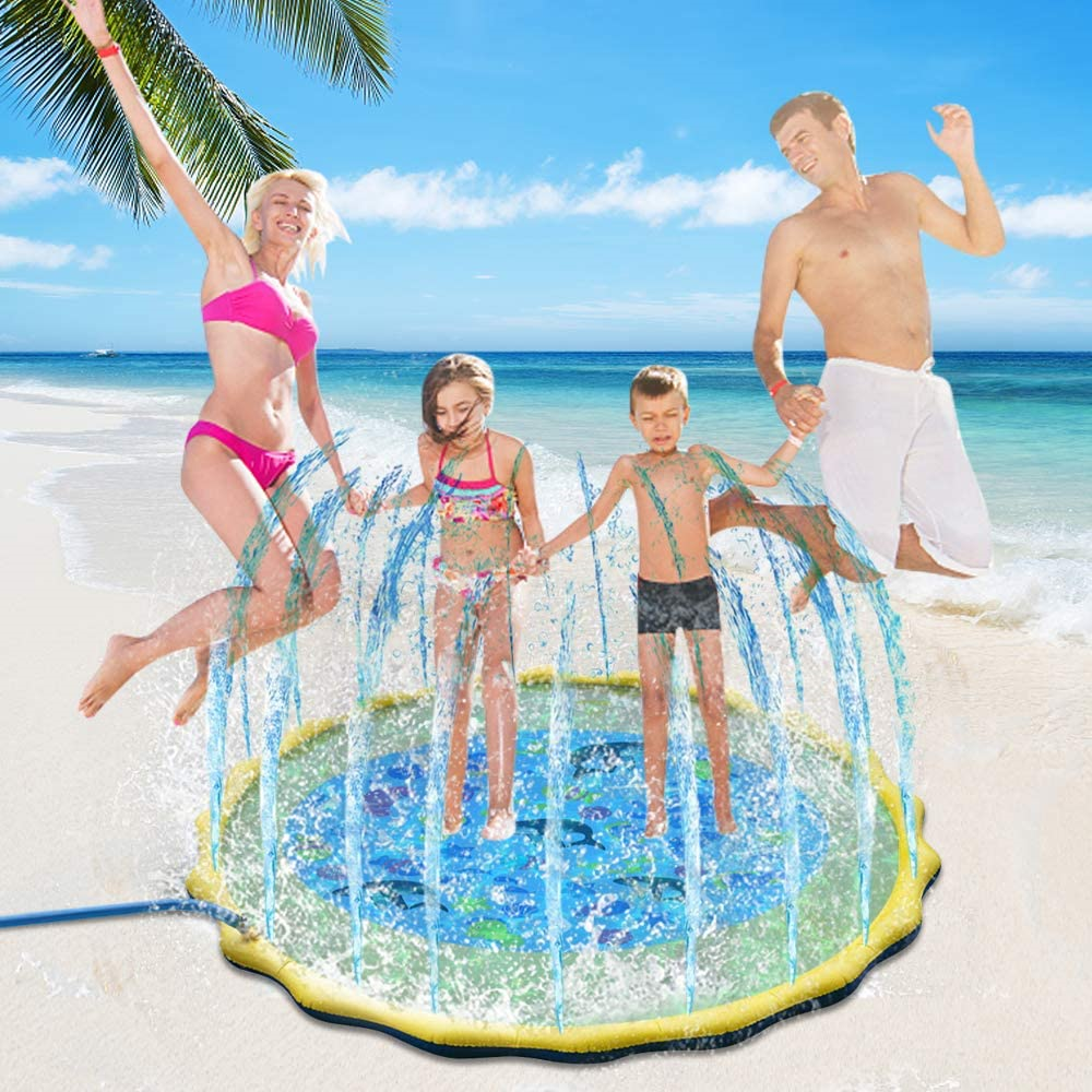 Kids Inflatable Sprinkler Backyard Splash Pad Mat image 3
