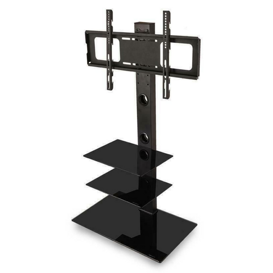 Tall Universal Swivel TV Stand With Storage Shelves 32" - 65" image 0