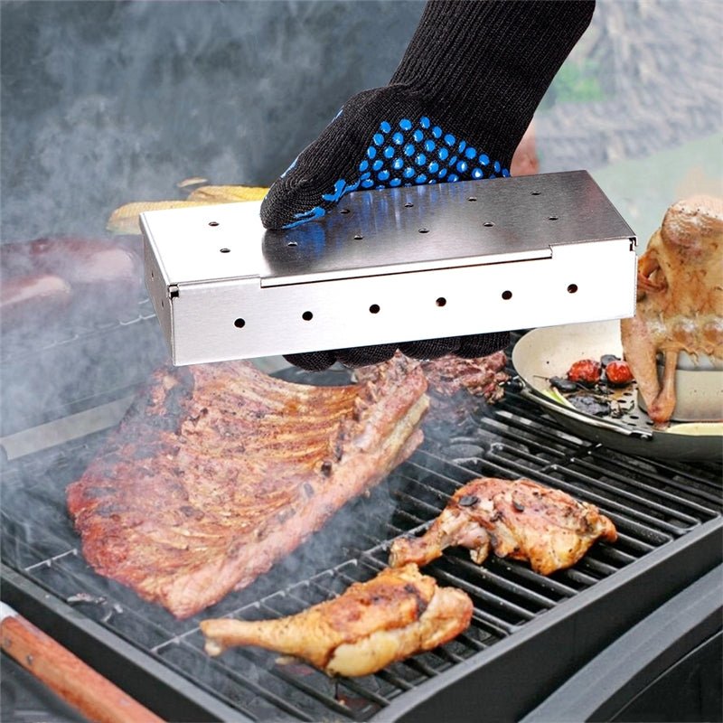 Premium Gas Grill Wood Chip Smoker Box image 3