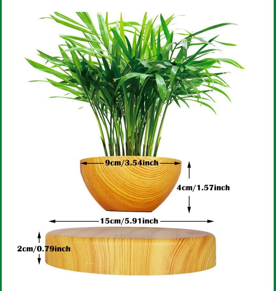 Levitating Magnetic Bonsai Tree Planter Pot image 3