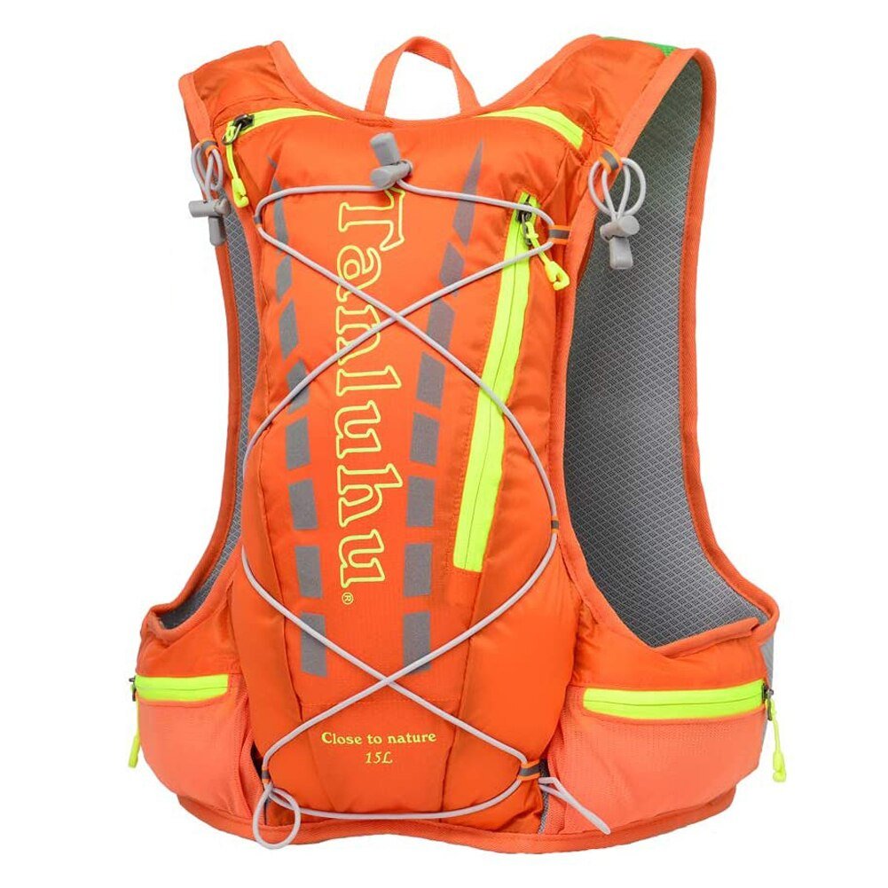 Large Spacious Hydration Water Bladder Backpack 15L - Orange image