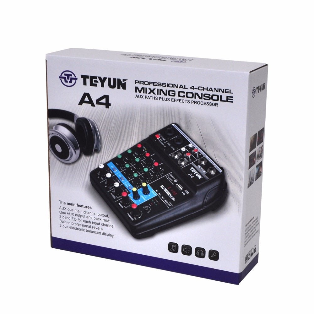 Small Audio Sound Digital Microphone Mixer 48V image 4