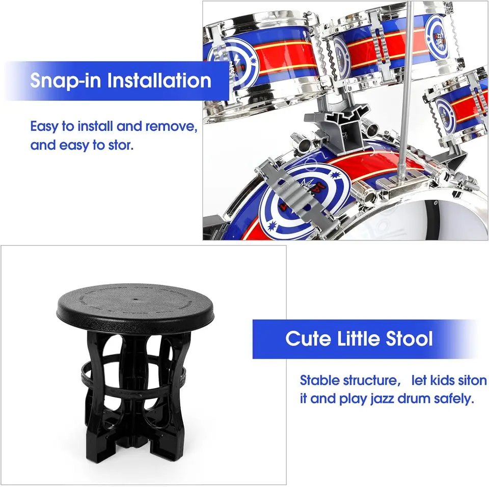 Ultimate Kids Junior Drum Kit Set image 5