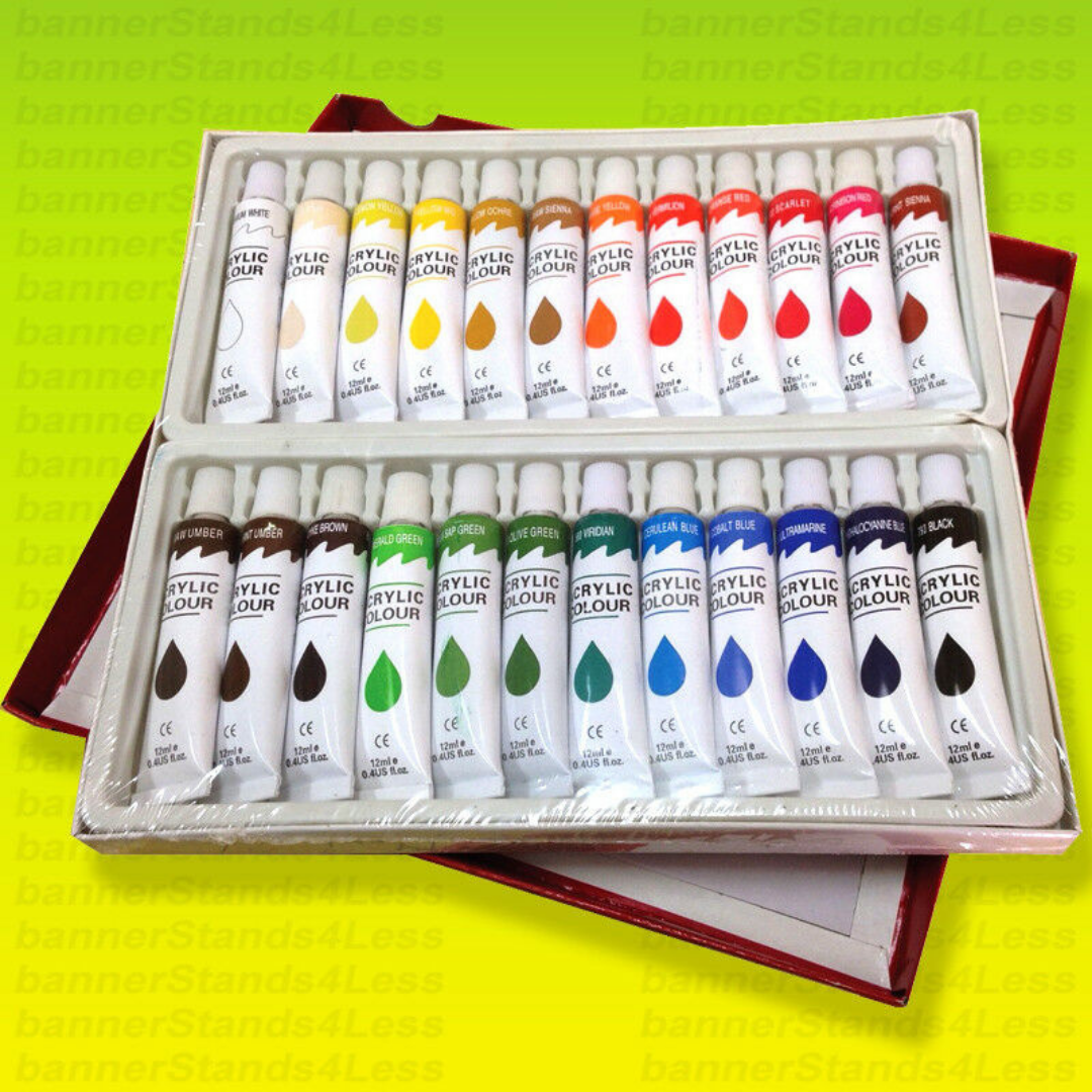 Premium Acrylic Paint Set Kit 24 pcs image 0