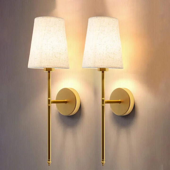 Wireless Fabric Wall Light - Gold image