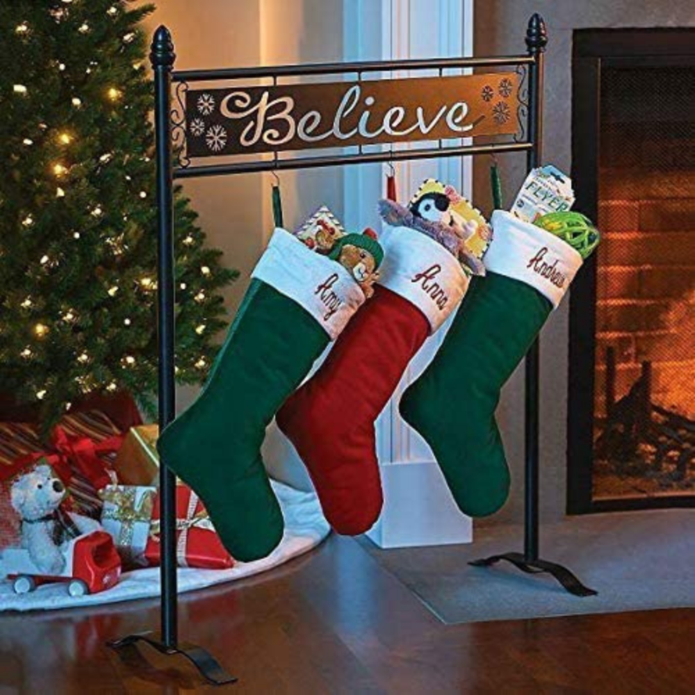 Heavy Duty Freestanding Christmas Stocking Holder Stand image 1