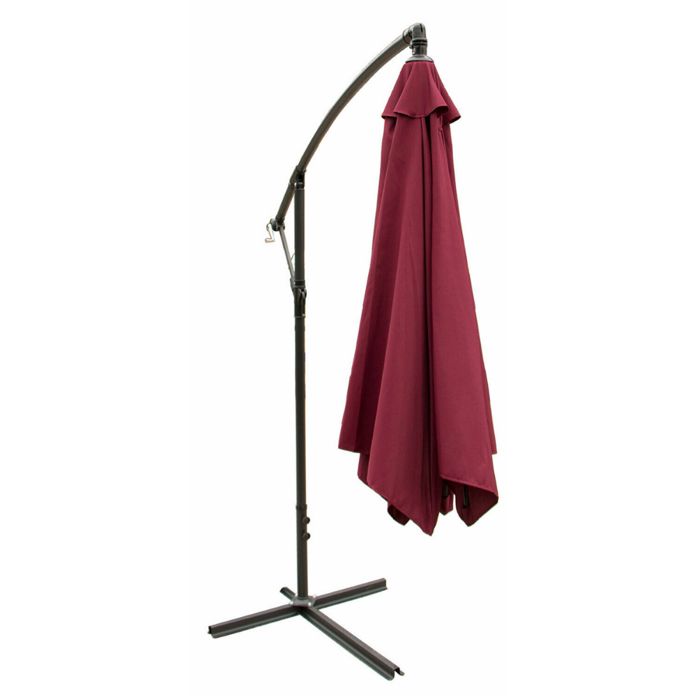 Large Outdoor Patio Cantilever Offset Patio Umbrella 10 ft image 1