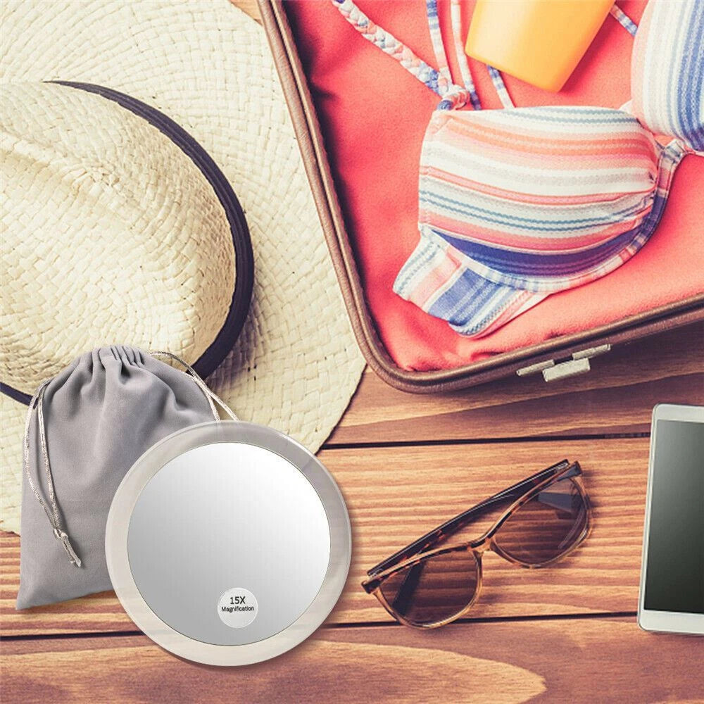 15x Magnifying Makeup Mirror with Suction Cup image 4