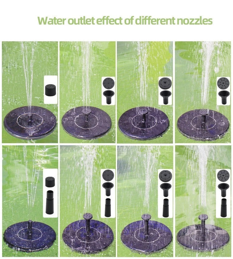 Solar Power Bird Bath Fountain With 4 Nozzle image 7